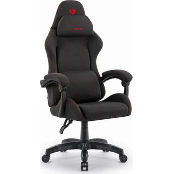 Herní příslušenství Ergonomická látková herní židle HC-1014 červená