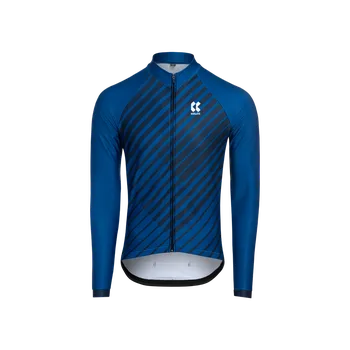Cyklistické oblečení Kalas Pánský cyklistický dres MOTION Z4 | Dres dlouhý rukáv | Deep Blue Kalas velikost: 3 (M)