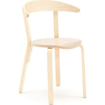 Jídelní židle Dřevěná židle LINUS, výška sedáku 450 mm, lamino, bříza