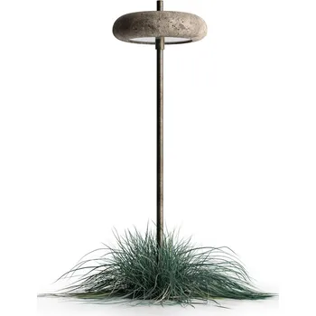 Venkovní osvětlení Il Fanale 330.10.OC Pantarhei, stojanové svítidlo z mosazi a terakoty, LED 2,5W 2700K, výška 61,5cm, IP65