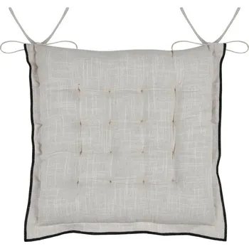 Podsedák STOF Sedák na židli s vázáním, HELIOS, 38 x 38 cm, béžový