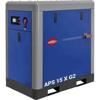 Kompresor Airpress Šroubový kompresor APS 15 X G2 10 barů 15 KM/11 kW 1440 l/min 369415-G2