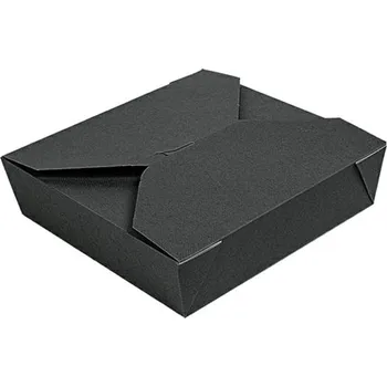 Jednorázové nádobí Box uzavíratelné 217/217/60mm černá 50ks