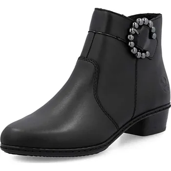 Dámské kozačky Dámská kotníková obuv RIEKER Y0797-00 černá W5 38