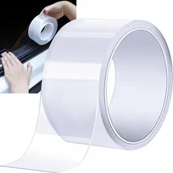 Lepicí páska Silná Ochranná Fólie na Prahy Auta Bezbarvá Tlustá 50mm x 5m