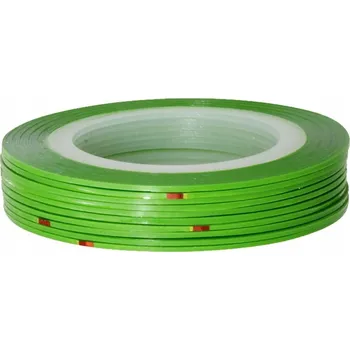 Pásek Nitka na nehty Samolepky Samolepící ozdoba Zelená Č. 45