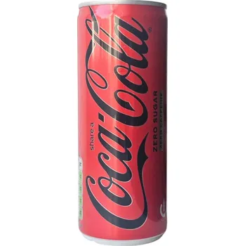 Limonáda Coca Cola Zero Sugar Zero Caffeine 250ml