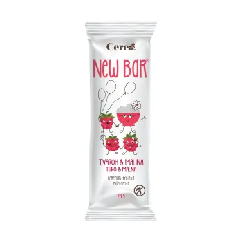 Cerea New Bar 28g Tvaroh-Malina