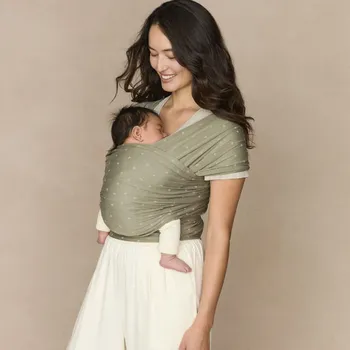 ERGOBABY Šátek/Aura Sustainably Sourced KNIT Baby Wrap Olive Diamonds