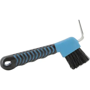Čištění pro koně Háček na kopyta HIPPOTONIC Soft Hand light blue/brown