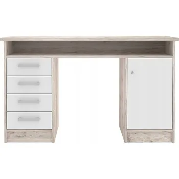 Psací stůl Obdélníkový psací stůl Nejlevnějšínábytek.cz 126 x 55 x 76 cm, odstíny hnědé