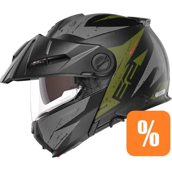 Helma na motorku Vyklápěcí přilba schuberth e2 explorer green s 55