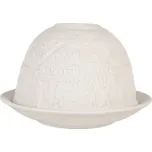 Clayre & Eef - Porcelánový svícen na čajovou svíčku HOUSES 6CE2212