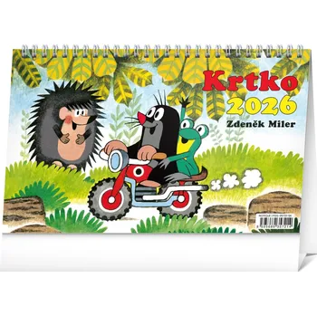 Kancelářské potřeby NOTIQUE Stolový kalendár Krtko 2026, 23,1 x 14,5 cm