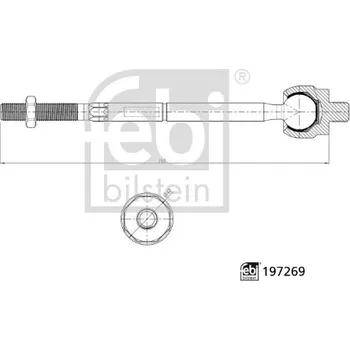 Táhlo řízení Axiální kloub, příčné táhlo řízení FEBI BILSTEIN 197269