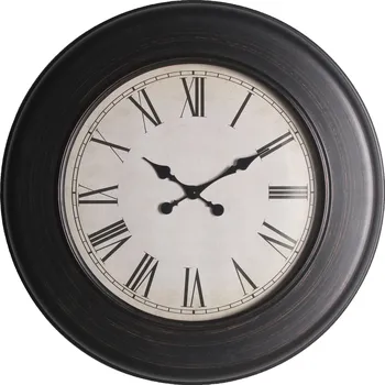 Hodiny Nástěnné hodiny EGGERS hnědá Ø 77 cm Mybesthome Velké hodiny