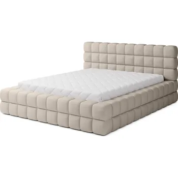 Postel Dvoulůžková postel DIZZLE 160x200 se zvedacím roštem Touch 18 béžová