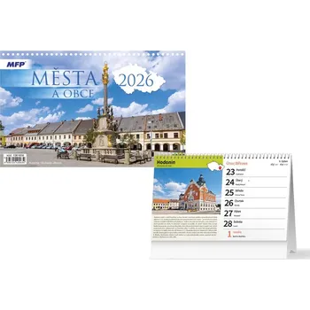 Diář Stolní kalendář 2026 MFP - Města a obce ČR