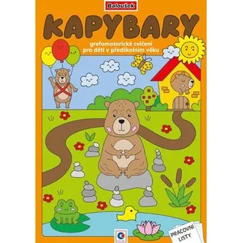 omalovánky Omalovánka A4 - Grafomotorická - Kapybary