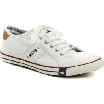 Pánské tenisky Mustang 4058-310-1 bílé pánské tenisky EU 43 + DÁREK