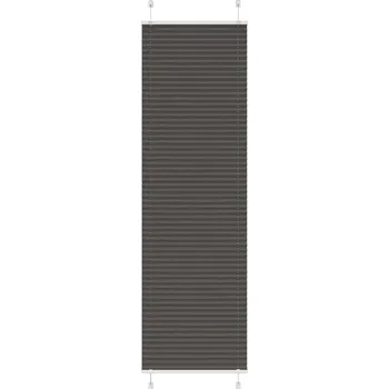 vidaXL Plisovaná roleta černá 65x200 cm Šířka látky 64,4 cm Polyester