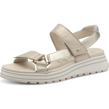 Dámské sandále Dámské sandály na klínku Tamaris 1-28267-44 116 béžové 39