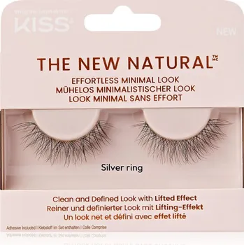 Umělé řasy KISS The New Natural Effortless Minimal Look umělé řasy Silver Ring 2 ks