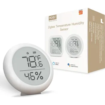 Sada domovního alarmu MOES Tuya Temperature & Humidity Sensor - sensor teploty a vlhkosti Balení: Kruhový