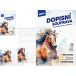 Dopisní papír barevný LUX 5+10 (Kůň)