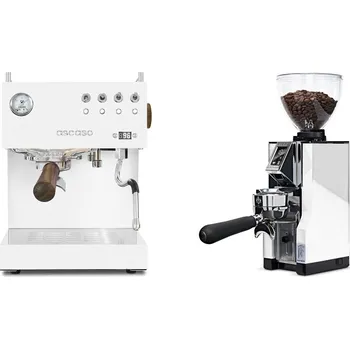 Kávovar Ascaso Steel DUO PID, White&Wood + Eureka Mignon Libra 65 All…