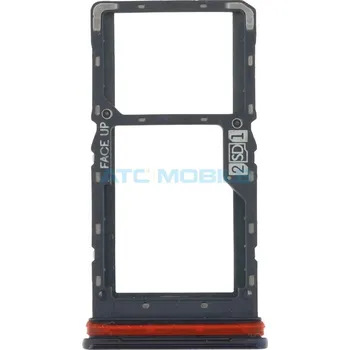 Držák SIM a microSD Motorola Moto G9 Plus (XT2087-2) modrý, originální a zpět 5 Kč s ATC Clubem