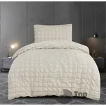 Krepové povlečení NAOMI 140x200+70x90 Krémová