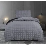 Krepové povlečení NAOMI 140x200+70x90 Tmavě šedá