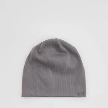 Čepice Reserved - Bavlněná čepice s nášivkou - tmavě šedá - 504GP-90X - 504GP-90X-3Y5