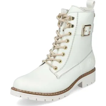 Dámské kozačky Dámská kotníková obuv RIEKER Y9126-80 bílá W5 41