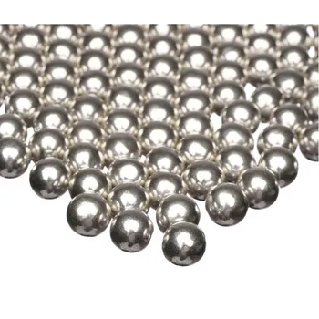 Jedlá dekorace na dort Zdobení stříbrné perličky středně velké 90g - Happy Sprinkles