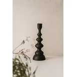 BePureHome – Kovový svícen „Twisted“, černý, 28 cm