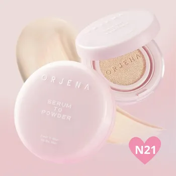 Make-up ORJENA - Serum To Powder Cushion SPF50+/PA+++, N21 VANILLA - Pečující make-up s SPF - 14 g