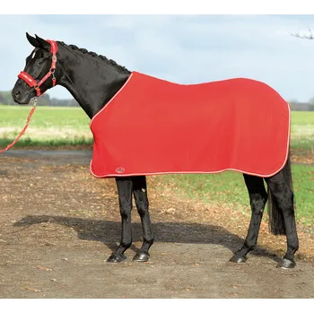 Deka pro koně BUSSE Deka odpocovací Show BUSSE, red/silver Délka zad: 125 cm