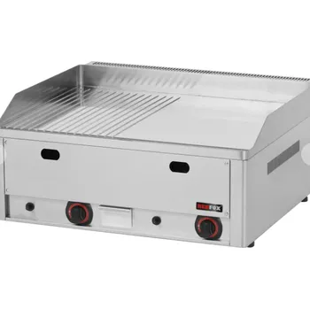 Kuchyňský gril RM GASTRO Plynová grilovací deska kombinovaná chromovaná FTHRC 60 G RedFox