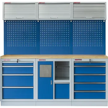 Sestava 6-ti ks PROFI BLUE dílenského nábytku 2040 x 495 x 2000 mm - MTGS1301RRRDD