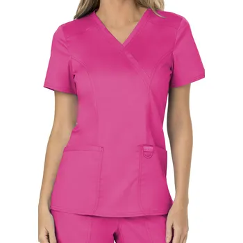 Zdravotnický oděv Halena Cherokee Mock Wrap dámská - růžová Velikost: XS