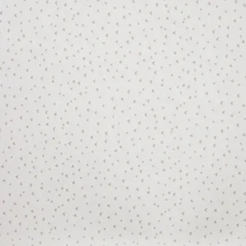 Popelín ivory, sand mini srdíčka, š.145