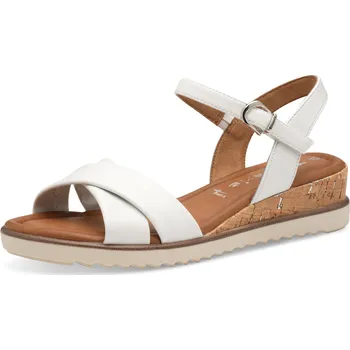 Dámské sandále Dámské sandály na klínku Tamaris 1-28106-42 100 bílé 37