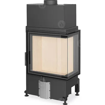 Krbová vložka Romotop IMPRESSION R/L 2G S 58.60.34.21 - rohová krbová vložka s děleným sklem Varianta: Natur spalovací komora Pravá varianta R