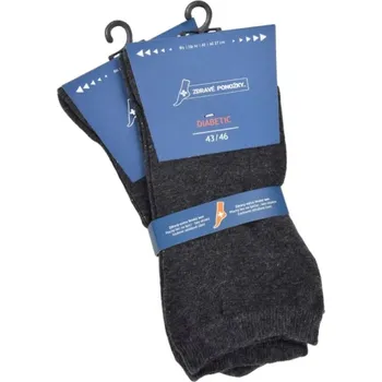 Pánské ponožky PONOŽKY 3111922 ELASTICKÉ DIABETICKÉ MIX 21 43-46 2 PÁRY UNI