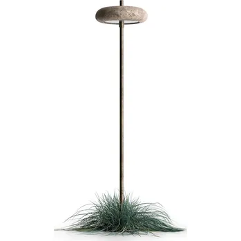 Venkovní osvětlení Il Fanale 330.11.OC Pantarhei, stojanové svítidlo z mosazi a terakoty, LED 2,5W 2700K, výška 91,5cm, IP65