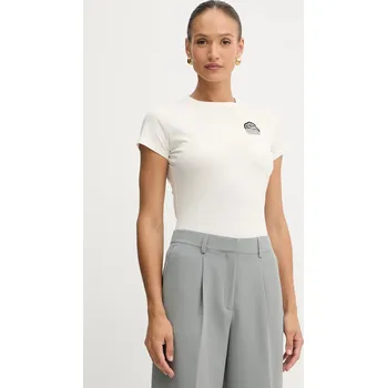 Pánské tričko Bavlněné tričko BOSS Orange C_Endora_1 50545287 béžová 01X, vel. L