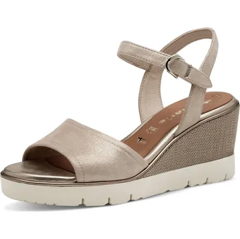 Dámské sandále Dámské sandály na klínku Tamaris 1-28360-44 179 metalické 40