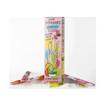 SORBOS jedlá brčka (16ks/kra) mix